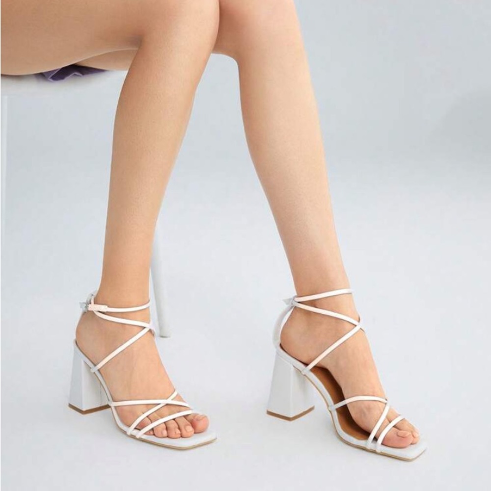 White heels from Shein